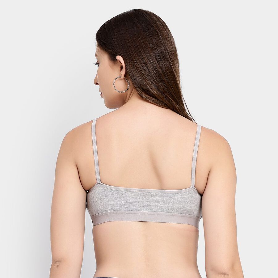 Ladies' Bra, Melange Light Grey, large image number null